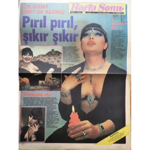 Hafta Sonu 11 Ocak 1980 Bülent Ersoy takıları, Ali Şen Piyango, Ajda uzak dur, Adnan Şenses, Muazzez Abacı, Nilgün Belgin Nokta Af çıktı Ferhan BKZ