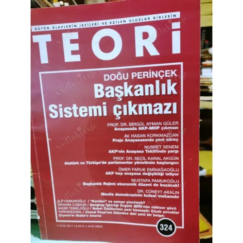 Teori Ocak 2017 324 Başkanlık Sistemi Çıkmazı Perinçek, Cemal Paşa