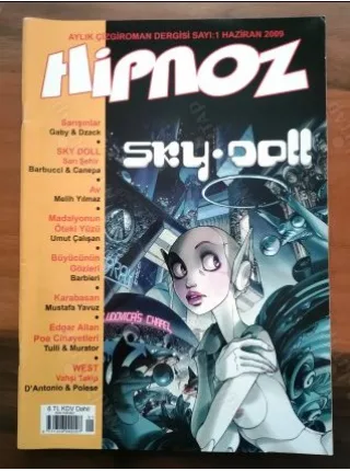 Hipnoz ÇizgiRoman 1 2009 Sky Doll, Sarışınlar, Büyücünün Gözleri, West Vahşi Takip
