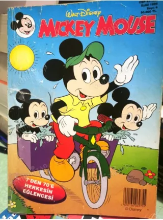 Mickey Mouse Cilt 4 1995 Renkli Donald Amcanın Deniz Sefası, Çiflik Hayatı, Varyemez Altın Elma Bahçesi, Sanayi Casusluğu,