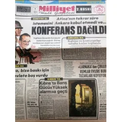 Milliyet 14 Ağustos 1974 Kıbrıs Barış Harekatı, Kurtulan Türk Askerleri TAM Milliyet 14 Ağustos 1974 Kıbrıs Barış Harekatı, Kurtulan Türk Askerleri TAM