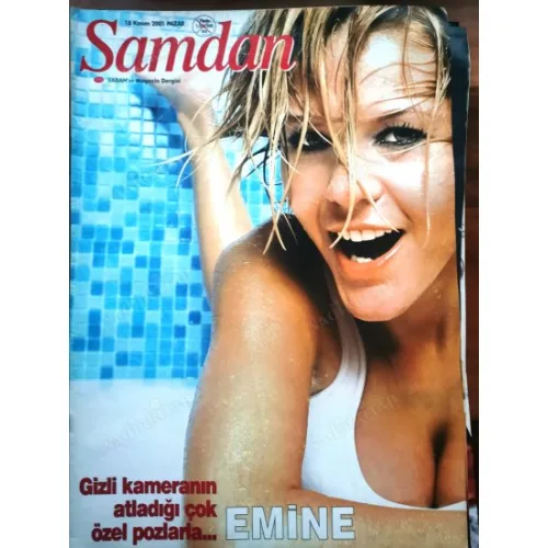 Şamdan 18 Kasım 2001 Emine Ün Özgül Kavruk, Hande Ataizi Didi, Yılmaz Erdoğan Ebru aşkları, Söyleşi Mahsun Kırmızıgül, Biricik Suden, Esin Moralıoğlu