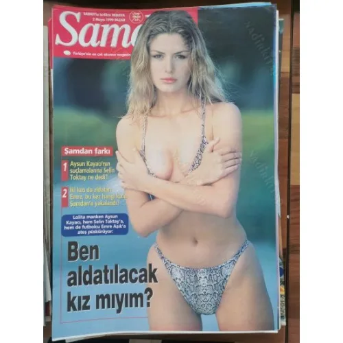Şamdan 2 Mayıs 1999 Aysun Kayacı, Cem Yılmaz Voleybolcu, Sezen Aksu Cem Baba, Kayahan İpek, Fatma Girit