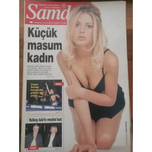 Şamdan 8 Kasım 1998 Aysu Kayacı Hande Demirkol, Rutkay Aziz meçhul kızı, Yeşim Hakan Uzan, Söyleşi Beyaz, Serdar Ortaç Cezaevinde
