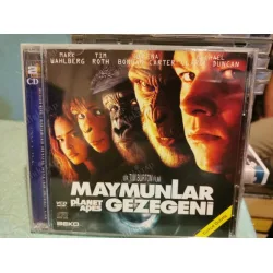 VCD Maymunlar Cehennemi (Planet of the Apes 2001) Mark Wahlberg, Tim Roth, Helena Bonham Carter, Michael Clarke Yönetmen Tim Burton 2CD