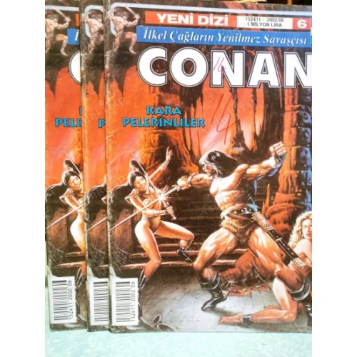 CONAN Alfa Yeni Dizi Serisi 2002 / Sayı 6 Kara Pelerinliler * Shadizar Üstünde Şeytan Kanatları (7 Sayılık Seri)