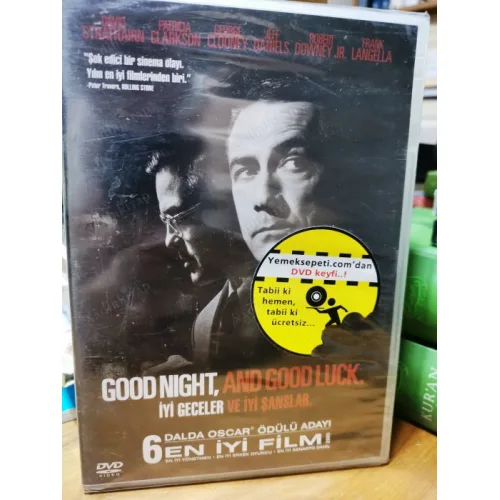 DVD İyi Geceler, İyi Şanslar (Good Night, and Good Luck. 2005) Jeff Daniels, David Strathairn, Alex Borstein Yön George Clooney Ambalajlı