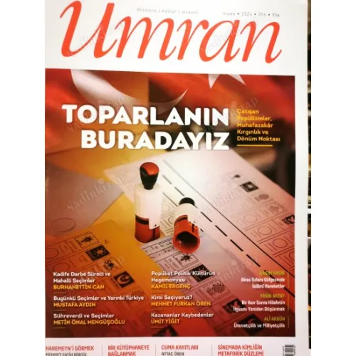 Umran 358 türkiye yüzyılı Maarif Modeli, İran Helikopter kazası, Dursun Ali Taşçı, Seyyid Hüseyin Nasr, İsmail Cem TRT anıları, Futbol üzerine