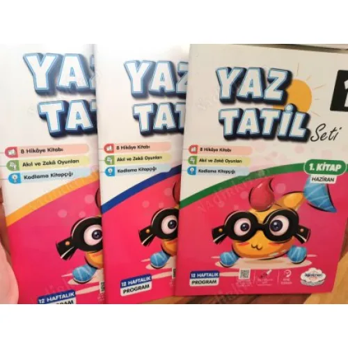 1. Sınıf Yaz Tatil Seti ( 3 kitaplık Set Haziran Temmuz Ağustos )