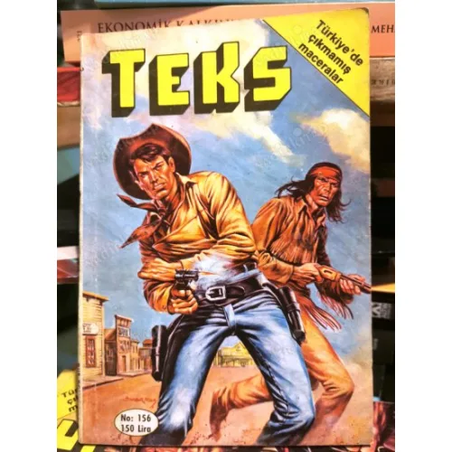 Yeni Teks (Tex) Ceylan Sayı 156 Rüzgar ve Sağnak (186 lik Seri Kapak Ömer Muz)
