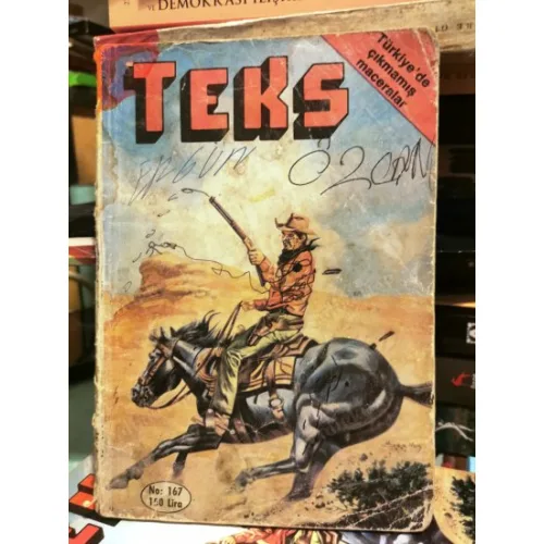 Yeni Teks (Tex) Sayı 167 Dinamit (Ceylan 186 lık Seri Kapak Ömer Muz) BKZ