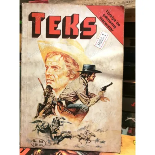 Yeni Teks (Tex) Sayı 168 Çölde İz (Ceylan 186 lık Seri Kapak Ömer Muz)