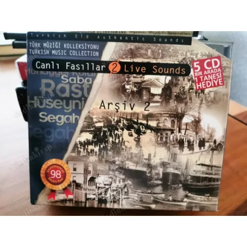 Canlı Fasıllar / Rast , Hüseyni, Segah, Saba, Muhayyer / Muhayyer Kurdi - 5 CD Takım (CD Albüm, Arşiv 2)