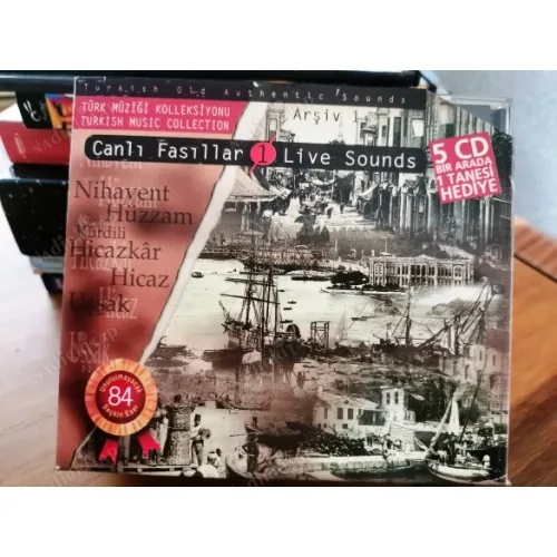 Canlı Fasıllar / Nihavent, Hüzzam, Hicazkar, Hicaz, Uşşak - 5 CD Takım (CD Albüm, Arşiv 1)