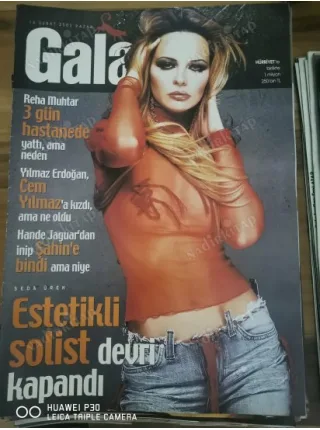 Gala 16 Şubat 2003 Seda Üren Kenan Bal, Söyleşi/Evim Dilek Hanif Derya Tuna, Hande Ataizi Jaguar, Nilüfer miyom, Moda Cem Yılmaz Yener Arar