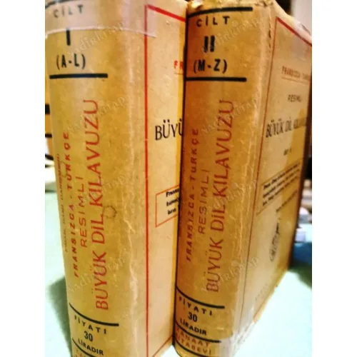 Fransızca - Türkçe Resimli Büyük Dil Kılavuzu (Cilt 1 ve 2 / 2 Cilt Takım Kanaat Kitabevi) * Grand Dictionnaire Illustre Volume I-II