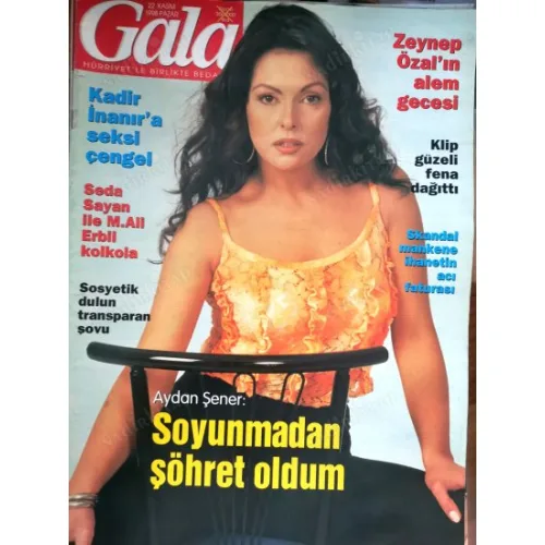 Gala 22 Kasım 1998 Aydan Şener Christina Desli Maria Löwenhamn, Mali Seda, Söyleşi Nilüfer Kurt Kenan İmirzalıoğlu
