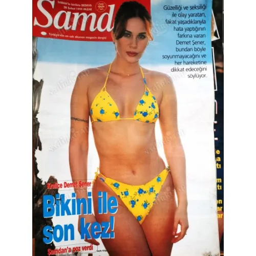 Şamdan 28 Şubat 1999 Demet Şener Aşkın Nur Yengi, Söyleşi Özcan Deniz, Yılmaz Morgül, Hülya Avşar yorgun