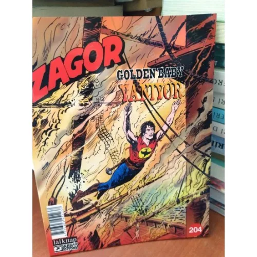 Zagor Sayı 204 GOLDEN BABY Yanıyor (Yeni Seri)
