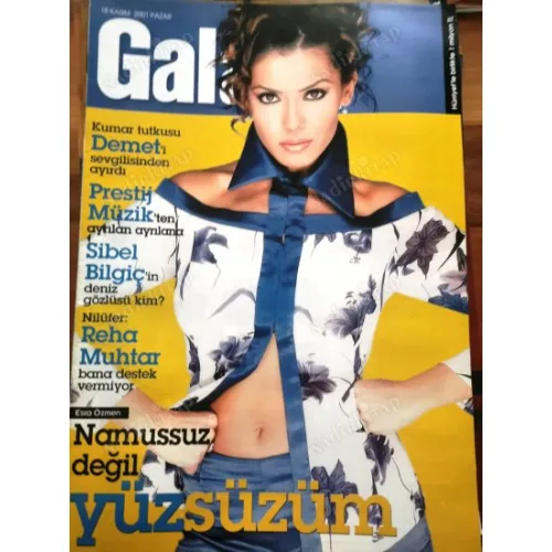 Gala 18 Kasım 2001 Esra Özmen Ekin, Söyleşi Evim Pamir Demirtaş, Ali yılmaz Sibel Bilgiç,