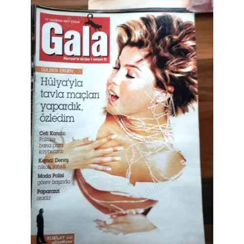 Gala 17 Haziran 2001 Gülben Ergen Vahe Kılıçarslan, Söyleşi Evim Cefi Yasemin Kamhi, Sibel Can haciz, Çiğdem Simavi, Şakir Selda Oya Bülent Eczacıbaşı