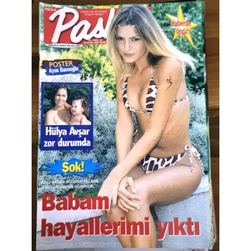 Pasha MEGA 56 26 Eylül 1999 Aysu Kayacı Ebru Güzel, Mahsun limuzin, Poster Aysu Baceoğlu, Emrah deprem yardımı, Edip Akbayram kazık, Michael Nouri End