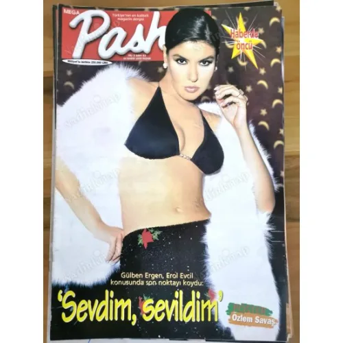 Pasha MEGA 63 14 Kasım 1999 Gülben Ergen Hande Demirkol, Bülent Ersoy Alex, Evim Asya, Poster Özlem Savaş, Ferhan Şensoy seksi