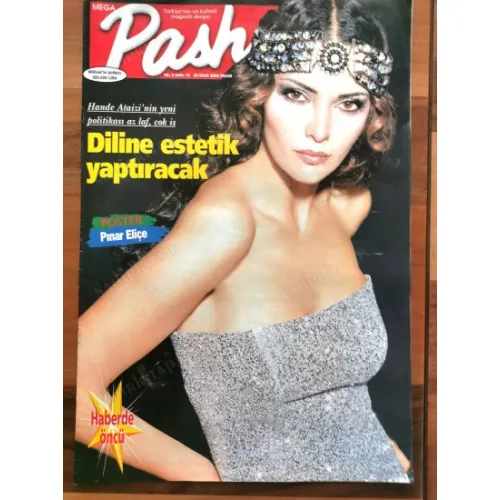 Pasha MEGA 72 16 Ocak 2000 Hande Ataizi Gizem Özdilli Poster Pınar Eliçe, Erkan Can Azita, Alex özel, Özlem Savaş, Meltem Cumbul ailesi, Leman Müslüm
