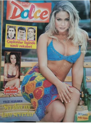 Dolce 96 25 Mart 2001 Yeliz Yeşilmen Eda Ataş Poster Pelin Giyim, Fatih Ürek Azer Bülbül, Baliç, Sinan Çetin