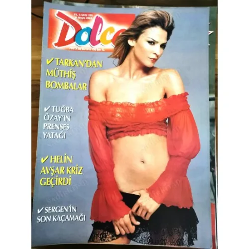 Dolce 209 31 Mayıs 2003 Nigar Talibova Emilie Tryg Poster Sergen Ronaldo Ahmet Dursun Cordoba, Tarkan bomba, Zeliha Çal özel
