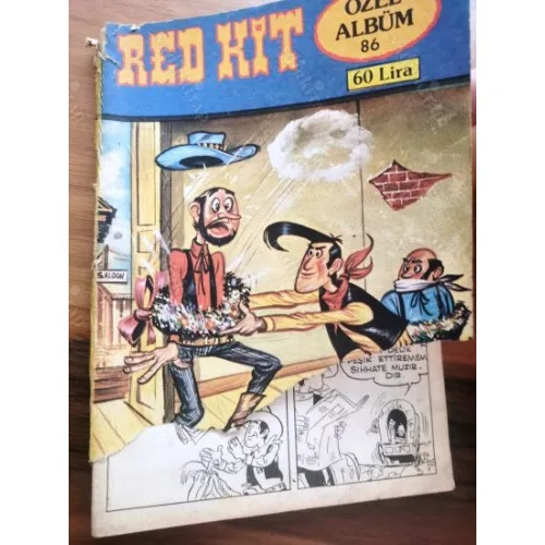 Red Kit Lucky Luke Şilliler 1982 Özel Albüm Cilt 86 Pistol Kardeşler Tam Macera 60 Lira