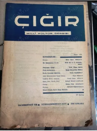 Çığır Milli Kültür 158 Fındıkoğlu, Prof Nihat Erim, Esat Tekeli, Ozansoy, Kemal Çağlar, Sinasi Özdenoğlu, Cemil Sena Ongun, Taşkıran, Sirer