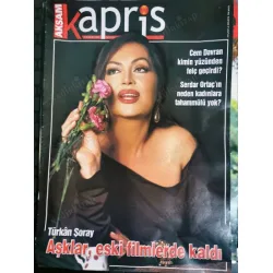 Akşam Kapris 9 Kasım 2002 Türkan Şoray Çağla Şıkel Tuğçe Kazas, Hande Sevda kavgası, Doğa Rutkay Burak Kut, Söyleşi Evim Murat Cevahir, Erdal Acar Müs