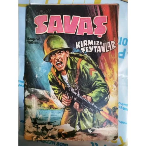 Savaş Sayı 12 Kırmızı Şeytanlar (146 lik Seri 150 Kuruş)