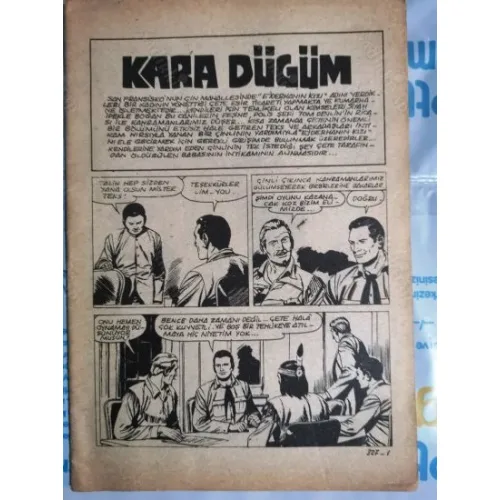 Süper Teks (Tex) Sayı 327 Kara Düğüm (Çetin Karakoç 385 lik Seri) 1973 32 Sayfa Kapakları mevcut Değil BKZ