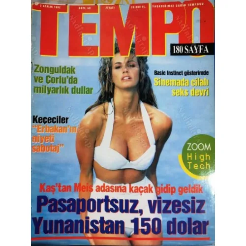 Tempo 48 1992 Yunanistan 150 dolar, Milyarlık Dullar, Temel İçgüdü filmi, Keçeciler Erbakan, Papaz Şifası, İsmet İmset PKK, Gülün Adı Umberto Eco