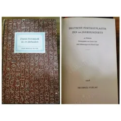 Deutsche porträtplastik des 20. jahrhunderts (40 Bildtageln Gustav Seitz and Erhard Gopel) Ciltli Heykel Büst Katalog