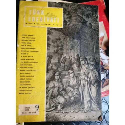 Türk Edebiyatı 9 1972 Tefekkür Cemil Meriç, Söyleşi Erol Güngör, Malik Aksel, Mehmet Kaplan, Mahir İz, İlhan Geçer, Arif Nihat Asya