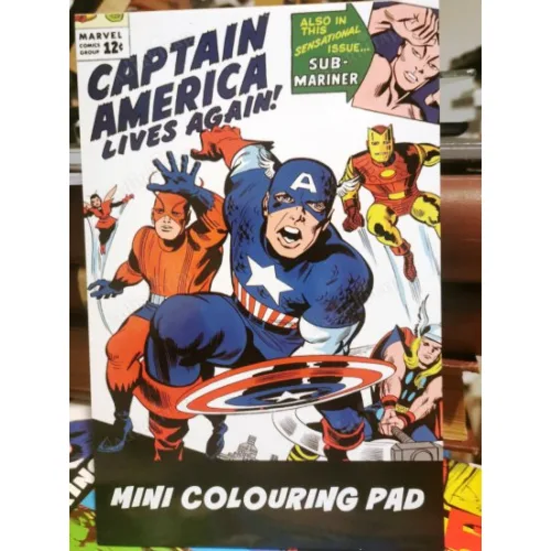 MARVEL Mini Colouring Pad (Boyama Renklendirme Mini Boy HulkThor IronMan Vision vb)
