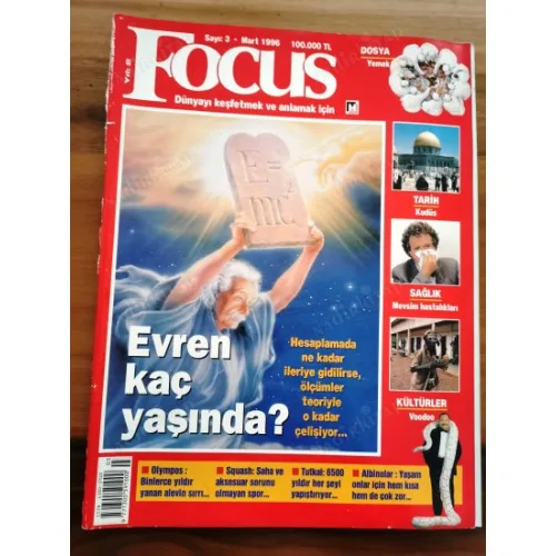 Focus 3 1996 Olympos Binlerce Yıldır Yanan Alevin Sırrı, Squash Saha ve Aksesuar Sorunu Olmayan Spor, Albinolar, Vodoo, Kudüs Tarihi, Dosya Yemek