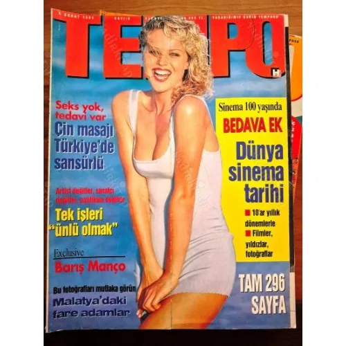 Tempo 6 1994 Çanakkale Rıfai Tarikati, Cinsel Rapor, Söyleşi Barış Manço Seray Sever Zafer Algöz, Çin Masajı, Uğur Mumcu Raporu, Malatya Fareadamlar
