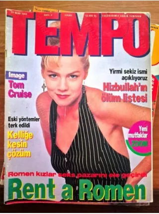 Tempo 2 1993 Hizbullah Ölüm Listesi, Romen içgüdü, Söyleşi Bedrettin Dalan Erhan Ertürk, Yılmaz Güney, Sırbistan iç savaş, Tom Cruise, Jurassic Park