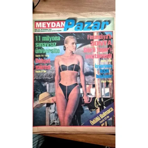 Meydan Pazar 28 Haziran 1992 11 Milyona sınavsız Üniversite, Gurbetteki Türk kızları dönmek, Balonda doğum, Mimar Remzi Sanbar Çırağan, Canan Yaka