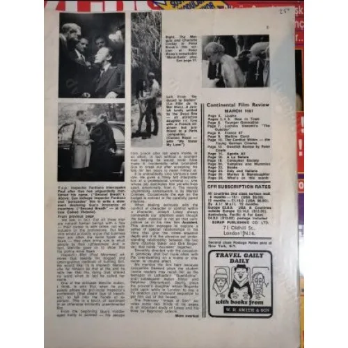 Continental Film Review March 1967 Visconti - Marcello, Persona, Fantomas, Blow up, Vampires and mummies, Murder and manslaughter