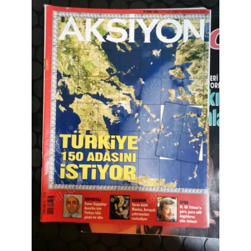 Aksiyon 28 Şubat 2005 Türkiye 150 Adasını istiyor, Trend Avcıları, Vakıf Gureba devri, M. Ali Yılmaz şike Biter, 74 ambargosu, Soner Çağaptay, FlashTv