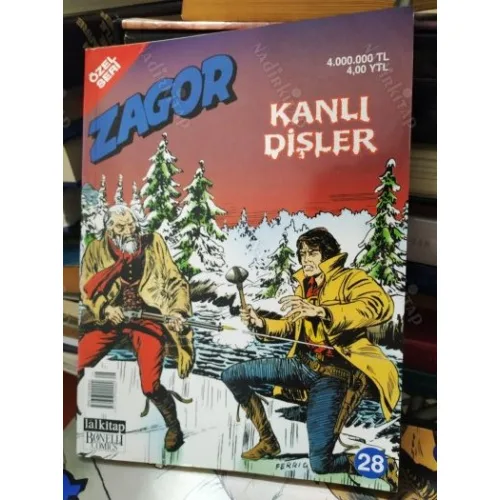 Zagor Sayı 28 Kanlı Dişler (Özel Seri 62 Sayılık)