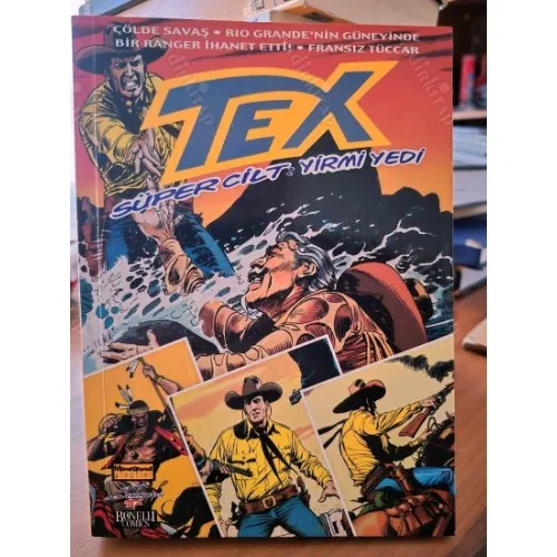 Tex (Teks) Maceraperest Çizgiler Süper Cilt 27 Çölde Savaş * RIO GRANDE