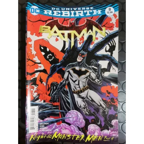 DC Universe Rebirth Batman Vol 3 # 8 of Present Night of the Monster Men, Part 4 (Cover Yanick Paquette)