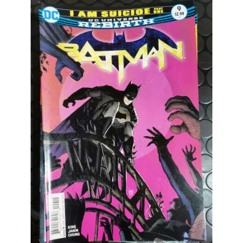 DC Universe Rebirth Batman Vol 3 # 9 of Present I Am Suicide, Part One (Cover Mikel Janín)