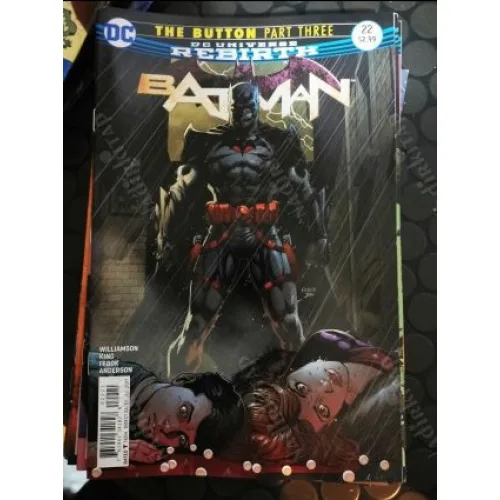 DC Universe Rebirth Batman Vol 3 # 22 of Present The Button, Part 3 (Cover Jason Fabok Standard Variant)